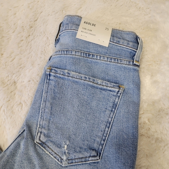 Agolde Toni Pristine Jeans 25 Straight Leg NEW - Picture 3 of 9